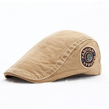 Embroidered Letter Beret Cap for Outdoor Activities