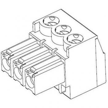 TE Connectivity 3-Pin Cable Connector, 3.50 mm Spacing, Part Number 284506-3