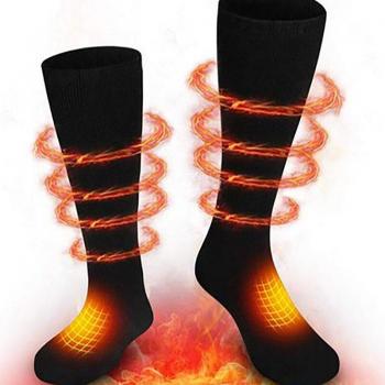 Chaussettes Chaudes 3,7 V Batterie Réutilisable Sports Hiver