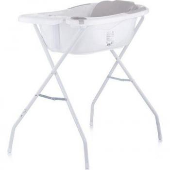 Chipolino, Babybadewanne, Vela 87cm Grau mit Ständer