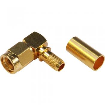 Telegärtner J01150R0021 Connettore SMA Reverse Spina Angolata 50 Ω 1 Pz