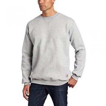Carhartt Mann Midtvektig Crewneck Sweatshirt Heather Grå