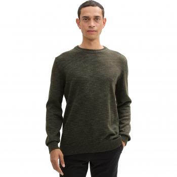 Jersey de hombre Tom Tailor en microestampado con cuello redondo