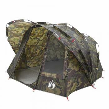 Tente de pêche 5 personnes camouflage imperméable