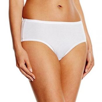 Sloggi Damen Hipster EverNew Midi, Weiß, 40 (Herstellergröße: 42)