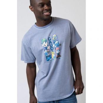 Trachten T-Shirt Herren - VOLKSFEST-GAUDI, blaugrau