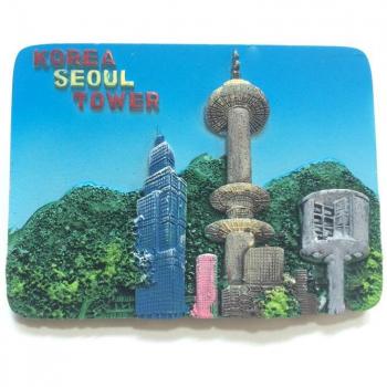 Korea World Tourism 3D Magnetic Refrigerator Magnet - Seoul