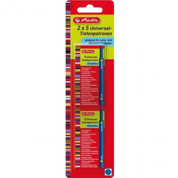 Herlitz Universal-Tintenpatronen Schwarz, VE=10 Stück