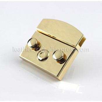 Rectangular Metal Snap Lock Closure