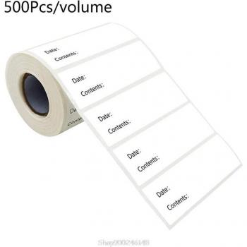 500pcs Date and Content Labels for Food Storage