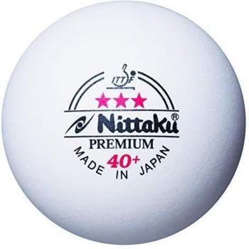 Nittaku 3‑Star Premium Hard Plastic Ping‑Pong Balls, 12 Pack (Dozen) – White