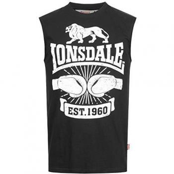 Lonsdale Herren-T-Shirt ohne Ärmel CLEATOR – schmale Passform