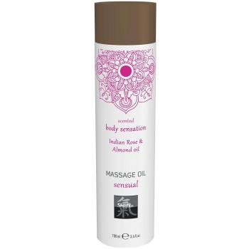 Olio per Massaggi Shiatsu - Aroma Rosa Indiana e Mandorla 100 ml