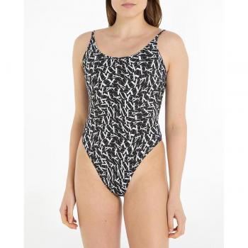Jednodielne dámske plavky Calvin Klein Underwear - čierna