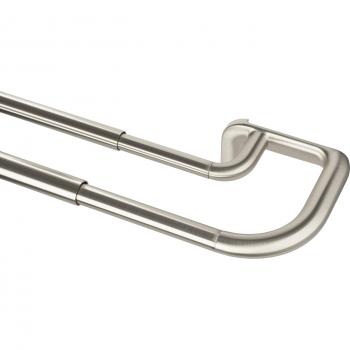 Umbra Double Tringle à Rideaux Gris Étendu 168-365 cm, Taille Unique