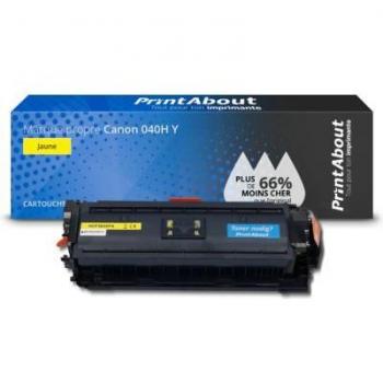 Canon 040H Toner Compatible PrintAbout – Jaune – Haute Réserve