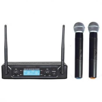 Kit di trasmissione con 2 radiomicrofoni gelato UHF