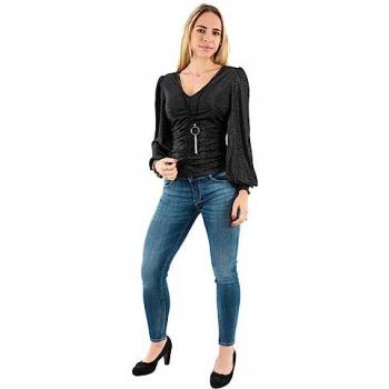 Camicetta Morgan 222‑TWILO Colore Nero Lunga Manica