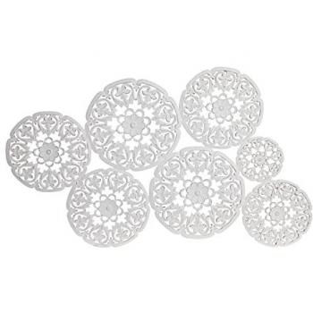 MDF-Wandkunst DKD Home Decor – Weiß, 120 x 1,5 x 70 cm