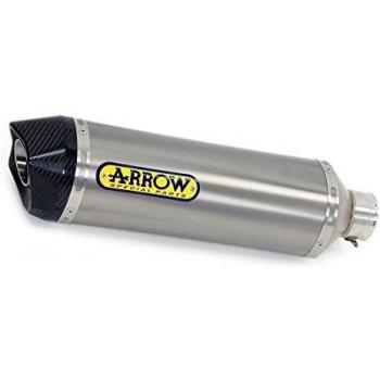 Silenzioso Arrow Race-Tech Alluminio Nero per Aprilia 1000 RSV 04-08 e Tuono R/R Factory 06-10