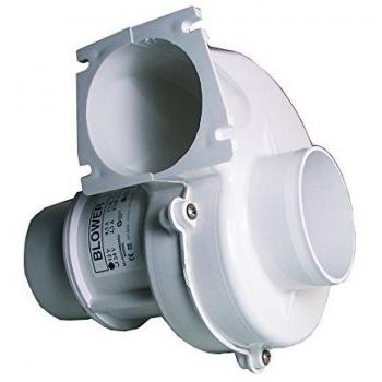 Aspiratore centrifugo in ABS bianco fissaggio parete omologato RINA 24V