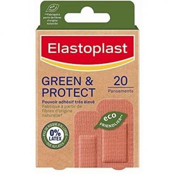 Elastoplast Green & Protect Pansements avec couverture souple 20 pansements