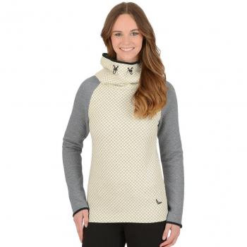 TRIGEMA Damen Kapuzenpullover im Jacquard-Strick