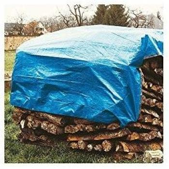 Bâche stère de bois - 1,5x6 m - 80 g/m² - Bleu