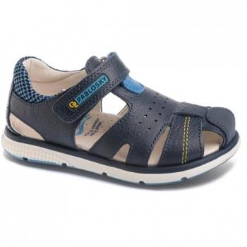 Sandalias Pablosky de piel para niño, color azul marino