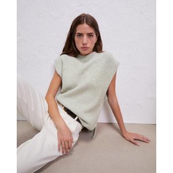 Easy Wear Chaleco de Punto Perlado Femenino