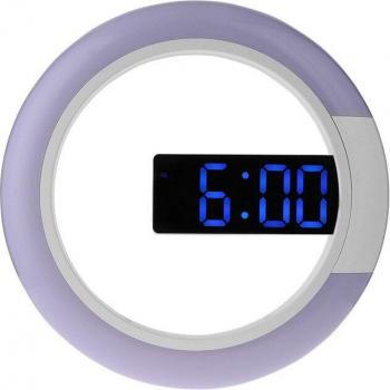 Reloj digital colgante con alarma y luz RGB de 7 colores