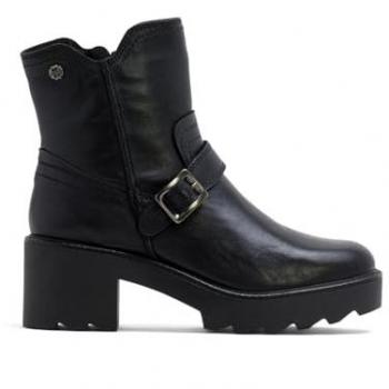 Botines de mujer de piel con tacon Porronet