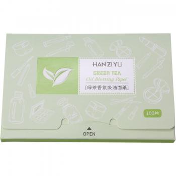 Papel de Carbón de Bambú para Control de Aceite – Paquete de 100 Hojas Faciales