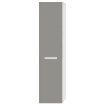 Pensile bagno sospeso rovere bianco e tortora H 140 ante soft-close Iris