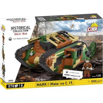 COBI Mark I Male C19 Tank Block Set 878 pc