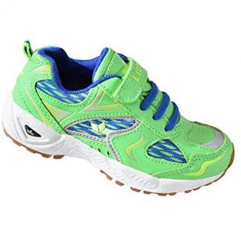Lico Bob VS Junior Sportschuhe – Grüne Klett-Sneaker mit weicher Gummisohle, 25 cm