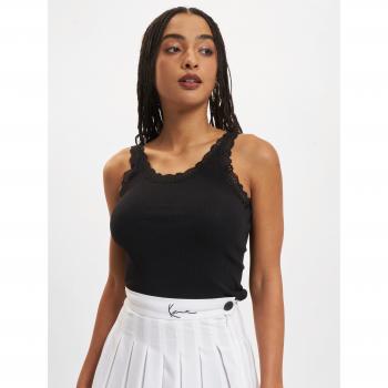 Camiseta de Encaje Negra Only Sharai para Mujer