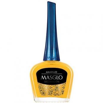 Masglo Esmalte de Decoración con Pincel Extrafino 13,5mL, Color Amarillo