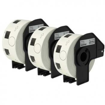 3x Label Roll with Holder 24mm (1000 Labels) for Brother QL-550, QL-560, QL560VP, QL-570 - Vhbw Premium
