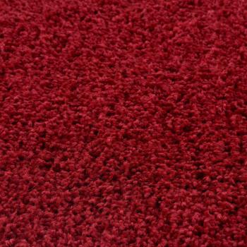 Myshaggy Collection Solid Design Rug - Red