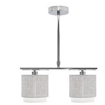 FABRILAMP Lámpara Kenya Gris/Blanca - Diseño Moderno