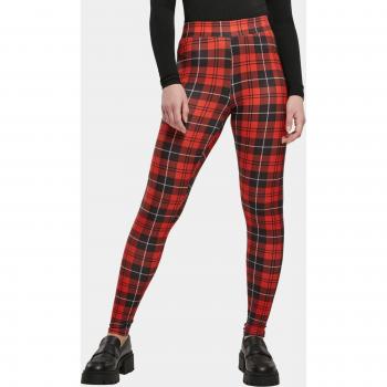 Urban Classics Ladies Soft AOP Leggings in Rot
