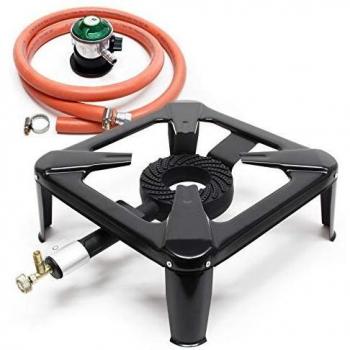 Set de réchaud à gaz avec tuyau et régulateur de pression 30mbar