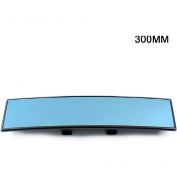 Universal 300mm Wide Clip-On Convex Clear Interior Rear View Mirror