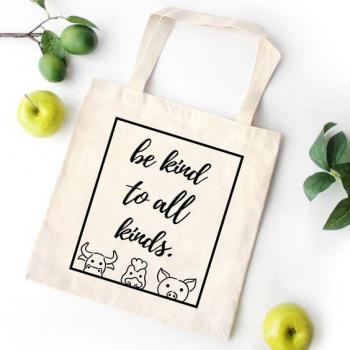 Bolso Reutilizable Be Kind To All Kind - Bolsa de Lona Estampada