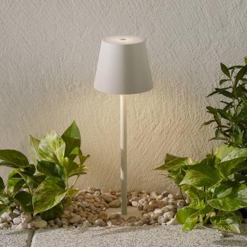 Zafferano Poldina Rechargeable LED Ground Spike Light, White