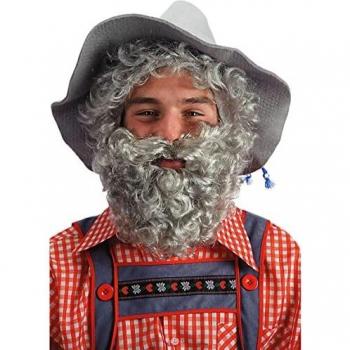 Moustache Gris Poilu Court