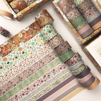 Kinbor 12pcs Ancient Theme Washi Tape for Stationery
