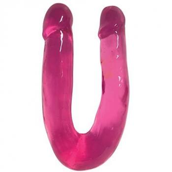 33 cm Lange Lollicock - Sweet Slim Double Dipper Dildo - Cherry Ice