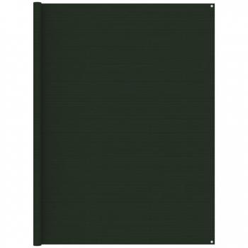 VidaXL Tappeto da Tenda 250x350 cm Verde Scuro